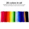 1000-Pack 12" Assorted Color Chenille Stems for DIY Crafts & Decorations